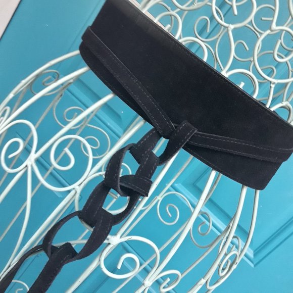Genuine Leather Belt Real Suede Wrap Harness Tie Wrap Wide Rope Belt main image 11